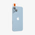 AGL07163 - iPhone 15 Pro / 15 Pro Max Optik Pro Lens Protector in natural titanium showing the device